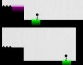 Mirror Runners - In this game you have to concentrate and use your brain to solve all mirror puzzles. You're controlling both stick-man at the same time. Your task is to get both of them on the green platform. Use arrow keys to move them around.