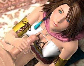 Mission-H - You'll see Yuna in a new way and from many different positions. This Final Fantasy heroine really loves to fuck and don't mind even for an anal sex. Click on the small images on the right side to switch between all 21 scenes.