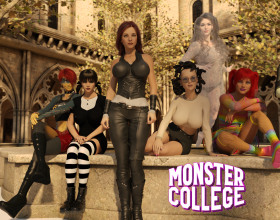Monster College [v 0.8.0.1p] - In this over-18 game, you get to follow the story of a male protagonist who suddenly discovers that he is a werewolf. This is something that has been in his family for generations but now, he feels like a monster and struggles to accept his heritage. He then leaves his prestigious university to enrol in Monster College, a place to call home that's built to take in creatures like himself. It is there that he meets a couple of sexy ass females including a vampire, demon, zombie, gorgon, and even another werewolf. With so many chances for hot monster sex, study these sexy babes to see where this story takes you.