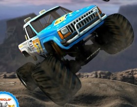 Monster Stunts - Еще одна фантастическая игра о монстр грузовиках. Езжай как можно быстрее по трассе, собирай звезды и другие бонусы. Выполняй трюки в воздухе, пока едешь к финишу. Используй стрелки клавиатуры, чтобы управлять своим монстром.