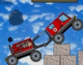 Mountain Rescue Driver 2 - You are transporting injured man to the hospital. Your task is to do this as fast as possible. Drive around crazy terrain, cross all obstacles to reach your goal. Use Arrow keys to move your vehicle and control hydraulics.