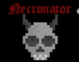 Necronator - Your mission is to control your zombie forces, conquer whole world, kill all humans. Create your army by building skeletons and other zombies. Don't forget to protect your portal. Use W A S D or Arrows to move. Use mouse for selecting, attacking, activating different tasks on bottom panel.