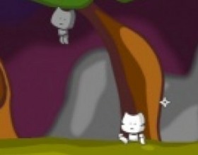 Ninja Cat Episode 1 - Control your ninja cat and kill all attacking enemies. You have a lot of ninja stars which you can throw at your enemies to kill them. Use Mouse to aim and throw ninja stars. Move around the screen using W A S D keys. Press W twice to make double jump.