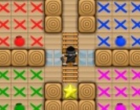 Ninja Painter - Help the Ninja Painter to paint required walls in right colours. He's a professional and super fast house painter. Select current colour by moving over it. Go through marked areas and try to collect all the stars and then reach the exit door. Use the Arrows or Mouse to move.