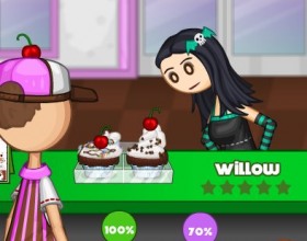 Papas Cupcakeria - Papa with his restaurants is back again. The only difference between all previous games is that this time you have to manage, make, deliver and earn money for cupcakes. Place some chocolate, add some cherries on a top of the cake. Of course, earn tips and complete the day.