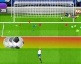 Penalty Shootout 2012 - In this great football penalty shoot out game your task is to score and save your goal. You have to click 3 times to adjust direction, high and power of your shoot. When keeping the goal, click on the gloves when their appear. Become the Euro 2012 champion.