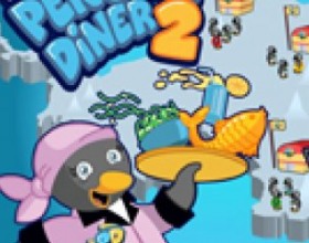 Penguin Dinner pt. 2 - Our Penguin named Penny has returned to work as a waiter in Antarctica. This time penguin opens up her own diner restaurant. Use mouse to control the game. Click on every object to make chain of actions penguin to perform.