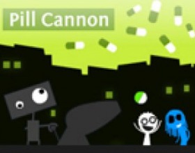Pill Cannon - In this action puzzle game you play as a robot and your main task is to feed suicidal people with the antidepressants to keep them alive. Keep them happy to proceed to the next level and save thousands of other people souls. Use mouse to aim and shoot pills.