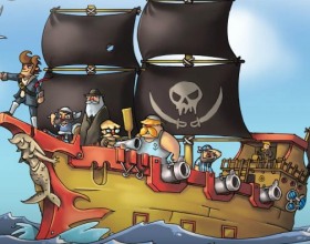 Pirateers 2 - Привет маленький пират! Как у тебя дела? Как насчет того, что мы уничтожим пару кораблей и заберем у них самое драгоценное? Отправляйся в порт и обменивайся ресурсами. Улучшай свой корабль и команду, чтобы лучше работать. Следуй за инструкцией, чтобы понять как играть в эту игру.