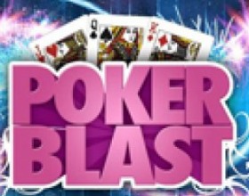 Poker Blast - Slide the blocks with Poker values on them to align 3 or more of the same face or make poker combination. Click and drag to swap blocks left or right and create vertical or horizontal poker faces. Use bombs to remove some block. Press Down arrow key to slow down time.