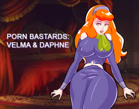 Porn Bastards: Velma & Daphne - In this uncensored Scooby Doo parody, it's Halloween night and you find yourself seeking shelter in a creepy but elegant and warm mansion. Soon enough, you meet a few scary inhabitants: Vampire, Skeletons, Witch, and Ghost but they are welcoming. There are also rumours that the two sexy babes from the Scooby Gang are hiding from these freaks by locking themselves somewhere in the mansion. It’s one hell of a spooky night but you must solve the case by interacting with the hosts to get clues that will help you find Daphne and Velma. If you succeed, you will make these two sexy Mystery Gang ladies yours!