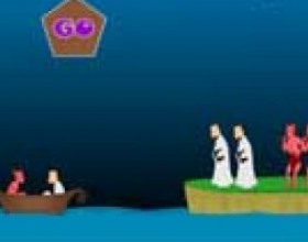 Priests n devils - Help the Priests and Devils to cross the river. Click on them to move them. Click the go button to move the boat to the other direction. If the Priests are out numbered by the Devils on either side of the river they get killed. Good Luck!