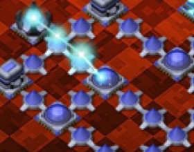 Prizma Puzzle - Your objective in this sci-fi chain reaction puzzle game is to find the right way to the exits without running out of power (steps). Get more energy by passing through the power chargers. Use mouse to click on the start node, and connect all the nodes to the endpoint to complete the round.