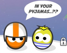 Pyjama Jump - Эта игра про прыжки из одного пункта в другой. Выбери свое направление, а после жди команду GO и смотри насколько ты везунчик. Для управления используй мышку.