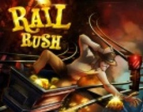 Rail Rush - Готов к опасным приключениям? Садись в управляемый вагон и начинай путешествие по подземелью. Собирай золото и драгоценности. Остерегайся барьеров, при необходимости прыгай на другие рельсы. Используй A / D, чтобы наклониться. Стрелкой вверх - прыгай, вниз - наклон, направо и налево - поворот с прыжком. Используй пробел для дополнительных возможностей.