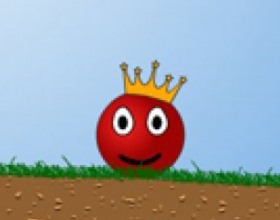 Red Ball 2 - Your task in this online ball moving game is to help red ball move through puzzles, cannons, water, pins, toxic waste, invisible platforms, boats and other stuff on this quest of crown searching. 20 levels are awaiting for you. Use the Arrows to move and jump.