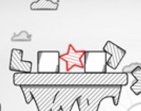 RedStar Fall - Your objective in this physics game is to keep the Red Star on the platform. Use mouse to click on the blocks to remove them - carefully - one by one, and prove your skill. Use Space or R key to restart level.