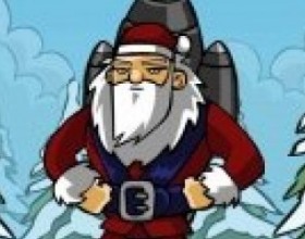 Rocket Santa - Who will take care and bring presents to our spaceman? Santa will because that's his job. He will shoot himself with big rocket right to the moon to do his job. Click to launch Santa and use mouse to direct him in the air and click to boost. Collect coins in the air and use earned money to buy upgrades.