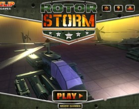 RotorStorm - Твоя миссия - взять управление над военным вертолетом и летать на нем по опасным территориям, чтобы уничтожить врагов и их технику. Остерегайся обстрела врагов и собирай улучшения, чтобы увеличить свою силу.