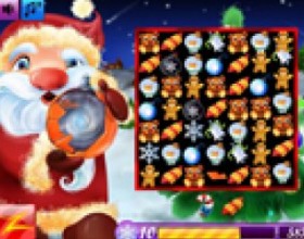 Santa Quest - An accident hash happened before the Christmas. Somebody broken magic Christmas toy. Santa Claus needs your help in it repairing to save the holiday. Move lines to match 3 icons near to remove them. See the special title in the middle? Your aim is to get it out from the heap of icons by removing lines under this special icon.
