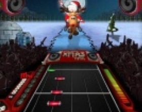 Santa Rockstar 3 - Our rock star Santa is back with new Christmas songs, faster fingers and better sound. Use A S D K L to hit the notes on 5 strings. But if you're cool enough you can play in hard mode with 1-5 numbers and Enter to slap the strings.