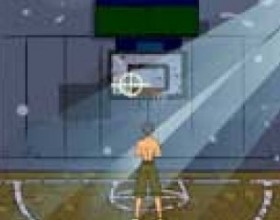 Slum boy - You have to throw a ball into a basket when a moving sight comes near to a basket. Click on a player when you want to throw a ball.