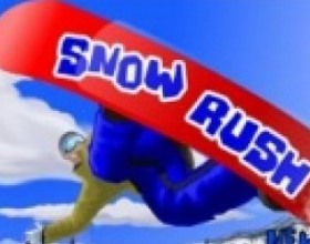 Snow Rush - As usually in downhill boarding games you have to reach finish line in time, perform different cool stunts, earn points and money to use it on upgrades. Use Arrows to move and control your snowboarder, use Space to jump and use 1-5 numbers to perform stunts.