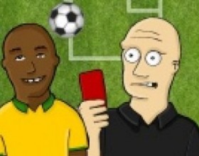 Soccer Balls - Your mission is to make the referees angry by kicking balls at them. You must pass ball between your teammates to get in a perfect position for shoot and get a red card. Use Mouse to aim and shoot. Totally there are 36 levels.