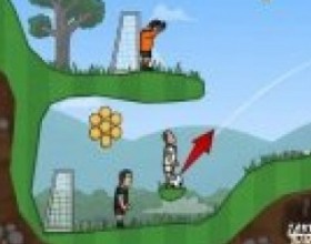 Soccer Balls 2 - This is not regular soccer game. Here you must score goals by solving puzzles. Hit the referees, pass the ball to your partners, collect coins, hit the buttons and many more to pass the level. Use your mouse to aim, set the power and pass or shoot the ball.
