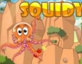 Squidy 2 - Сквиди очень милый осьминог, которому надо спуститься на землю, чтобы навестить бабушку. Чтобы сделать это тебе надо помочь перевести его через все припетствия на каждом уровне. Для управления используй мышку.