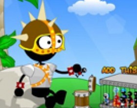 Stick Bang - Your objective is to eliminate all your stick giant enemies and dominate in Stickland. To battle there are large range of weapons to cause maximum pain and destruction. Use all smaller stickman wisely to defeat the opposing stick giants. All weapons can be purchased and upgraded at the end of a level. Use mouse - click, drag and release to aim. Adjust power and shoot your stick munitions.