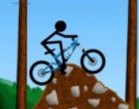 Stickman Freeride - Get on the BMX bike and begin your race. Help this stick man complete all trail and earn gold medals, collect money to upgrade your bike. Game saves each time you ride through checkpoint sign. Use Arrow keys to control your bike. Press Space to jump.