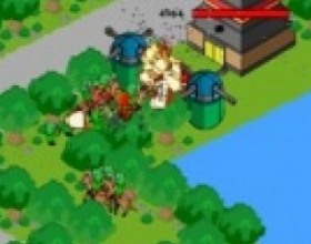 Strategy Defense 3.5 - You must protect your village from the enemy attacks. Control your base and train your soldier army to destroy the enemy. Use Mouse to play this game. Check in-game instructions to see some good advices and hints.