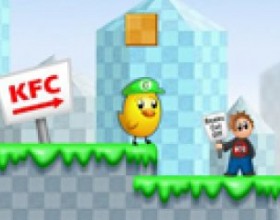 Super Chick Sisters - Embark in a Mario style adventure! The objective of the game is to get to the end of each level while collecting chicks and stomping on bad guys. Try to collect power ups and 1ups as you go. Use arrow keys for movement. And get password to play as Pamela Anderson! :) It will be fun.