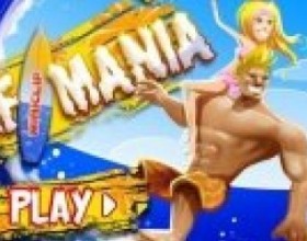 Surfmania - Почувствуй себя в шкуре серфера делая трюки и ловя волну. Собирай бонусы, чтобы достигнуть желаемого результата и попасть на следующий уровень, до того как кончиться время. Для управления используй стрелки клавиатуры.
