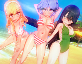 Sweet Summer Harem! [v 0.1.17] - Some time ago you moved from your hometown to the neighboring one. You went to college there. It was nice to live alone, but for some reason you couldn't adjust. Over time, you started to feel lonely. You have decided to live together with your loved ones again and return to your hometown. Meet beautiful girls and start a relationship with them or go on a date. You will see a lot of interesting stories and sexy moments.