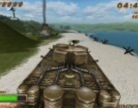 Tank Attack 3D - Your task is to control your huge and deadly armoured battle tank. Your objective is to destroy enemy forces: bunkers, vehicles, airplanes, radars and other objects that you don't like at the first sight. Use your mouse to aim and fire. Press X to change weapon.
