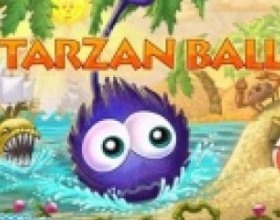 Tarzan Ball - Your task is to help little ball to reach the target in every level. Use your extending arm to move. Just click your mouse to release the arm and move yourself. There will be some surfaces that you can't hold on to. Pass all 25 levels and open the Bonus levels.