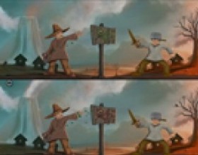 The Dragon and the Wizard - The fearsome dragon has returned, and it is up to Wizard to stop him but it can be done only with your help. Spot the differences between the pictures and click them with your mouse! If you fail, you will first see what happens and then get a second chance.
