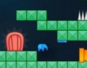 This Is The Only Level 3 - Помоги слону пройти одну единственную повторяющеюся комнату в этой игре. Проведи слона через все платформы, двери и другие препятствия. Для передвижения используй стрелки клавиатуры.