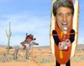 This land - George Bush and John Kerry are having fight and disagreement about Americas land. So they are having video competition which they have to lift out their good assets and show their opponents bad assets. Who will win you will know only in the end of the video-clip.