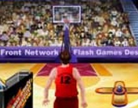 Three point shootout - В этой игрушке баскетболист на глазах у многотысячной публики будет показывать мастер-класс по трехочковым ударам. Кликайте, когда мячик будет находиться в центре креста, чтобы бросить его в корзину как можно более точно.