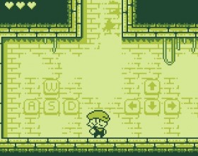 Tiny Dangerous Dungeons - Timmy is on an adventure through dangerous dungeons. Avoid lots of danger and different creatures. Your aim is to reach exit point in each level. Use Arrows to move.