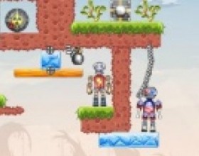 TNT Robots - Your aim is to place different explosives to destroy all robots on the screen. Find the ways to remove also all barriers and obstacles. Use Mouse to place bombs, dynamites and grenades.
