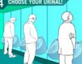 Toilet tactics - Choose the urinal where to stand. Think like in reality. Use your mouse to control the game. Good Luck!