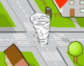 Tornado Button Smash - Pound the enter button as you rip apart a city with your huge tornado. How long can you hit it? Destroy houses, trees, grab cars and when Your disaster reaches high level destroy even the gas stations.