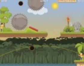 Totems Awakening - Your task is to throw heavy balls to wake up sleeping totems. Choose right trajectory, destroy objects that block way to totems, pass the ball to other humans to solve all puzzles. Use mouse to aim and throw the ball.