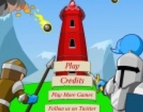 Tower of Doom - Your task is to destroy all humans by using your destruction spells. Build a tower from your underground fortress to increase your powers and kill enemies. Use mouse to control the game. Use earned money to grow your tower and defend yourself.