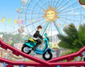 Uphill Rush game 2 - Race with skateboards, scooters and motorcycles through many tracks against computer. Use arrow keys to balance and move your bike. Press number keys 1-4 to perform stunts. Press Space to jump. P - pause, M - map. Press number 5 to use turbo.