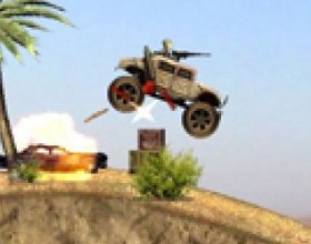 War Machine - Control your Hummer through enemy lines and reach your base as quick as you can. Use arrow keys to move and balance Your car. Press Enter key to change direction. Destroy enemy vehicles and kill enemy soldiers to get higher score!